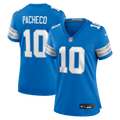 Women's Nike Detroit Lions Isiah Pacheco Blue Team Game NFL Jersey