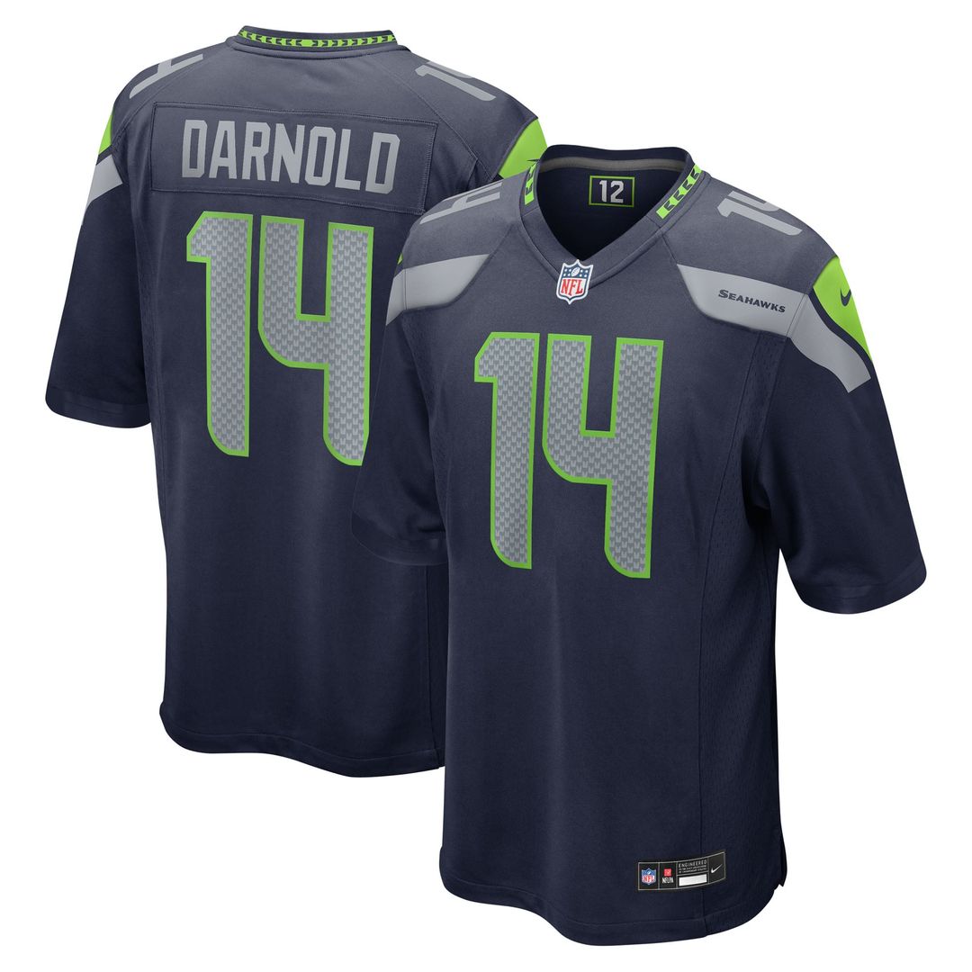 Youth Nike Seattle Seahawks Sam Darnold College Navy Team Game NFL Jersey