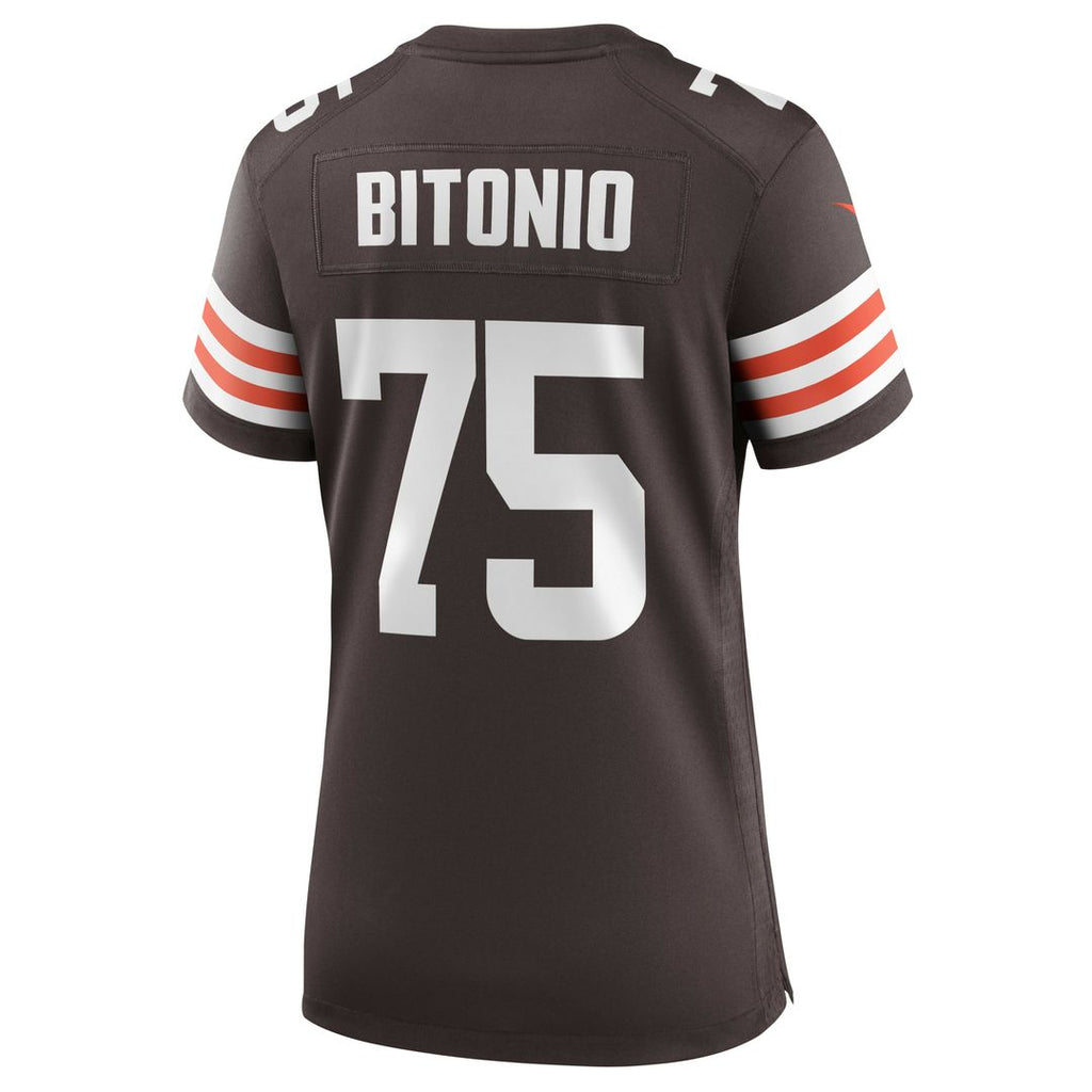 Women's Nike Cleveland Browns Joel Bitonio Brown Game NFL Jersey