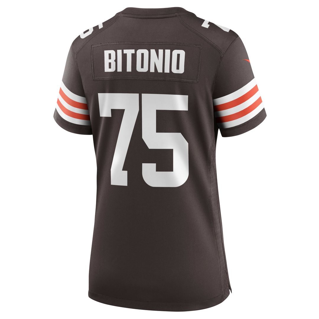 Women's Nike Cleveland Browns Joel Bitonio Brown Game NFL Jersey