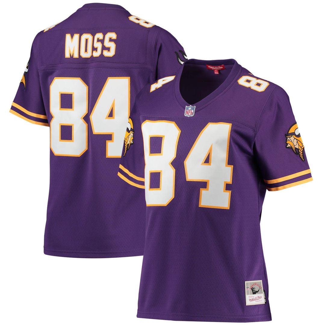 Women's Mitchell & Ness Minnesota Vikings Randy Moss Purple Legacy Replica Team NFL Jersey