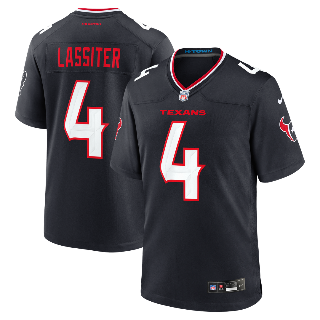 Men's Nike Houston Texans Kamari Lassiter Navy Team Game NFL Jersey