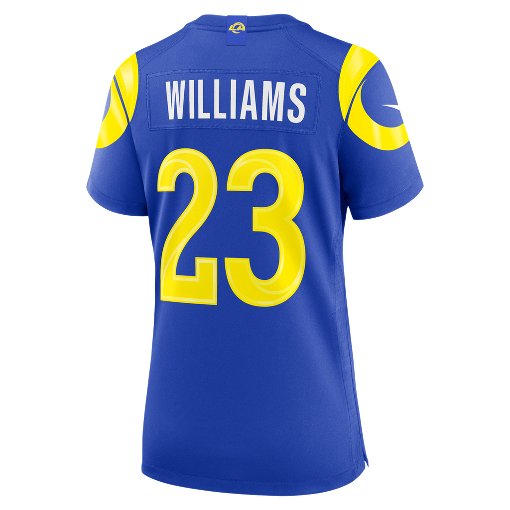 Women's Nike Los Angeles Rams Kyren Williams White Game NFL Jersey