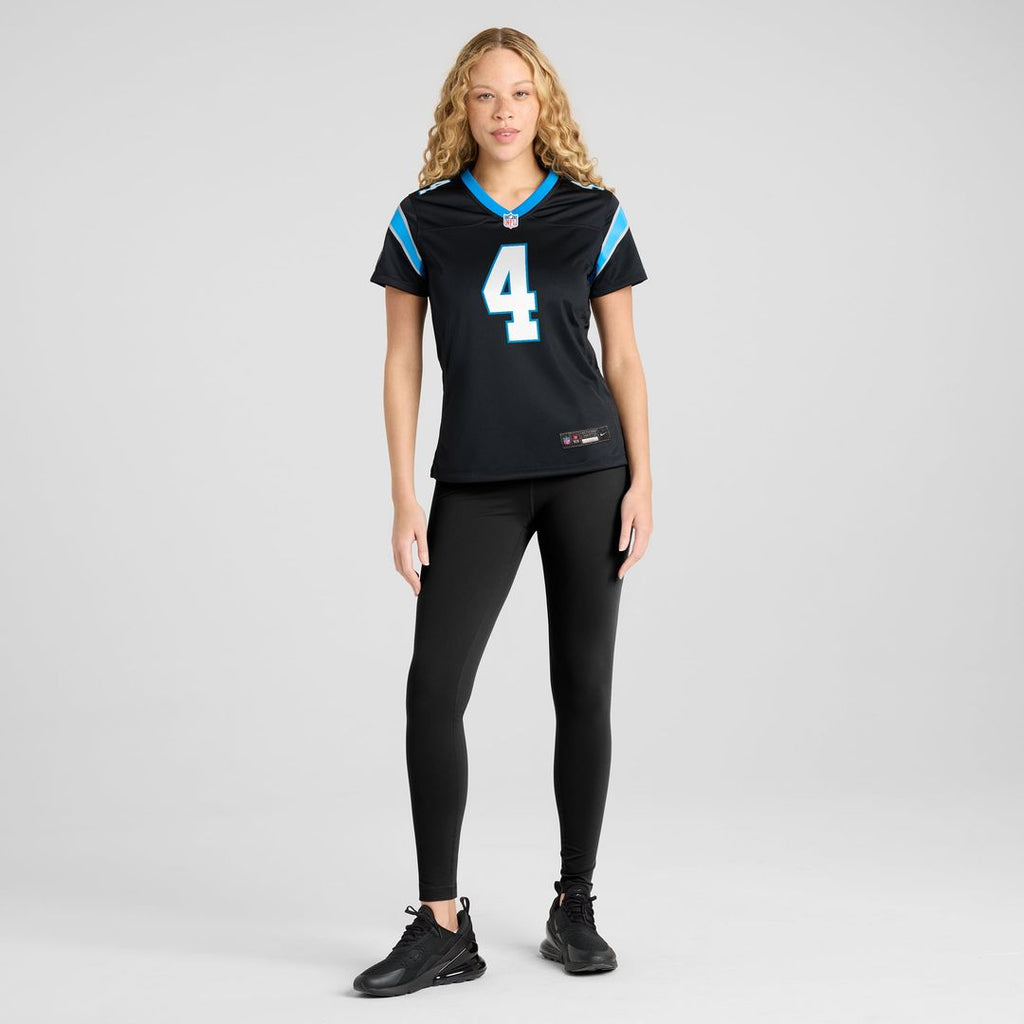 Women's Nike Carolina Panthers Eddy Pineiro Black Team Game NFL Jersey