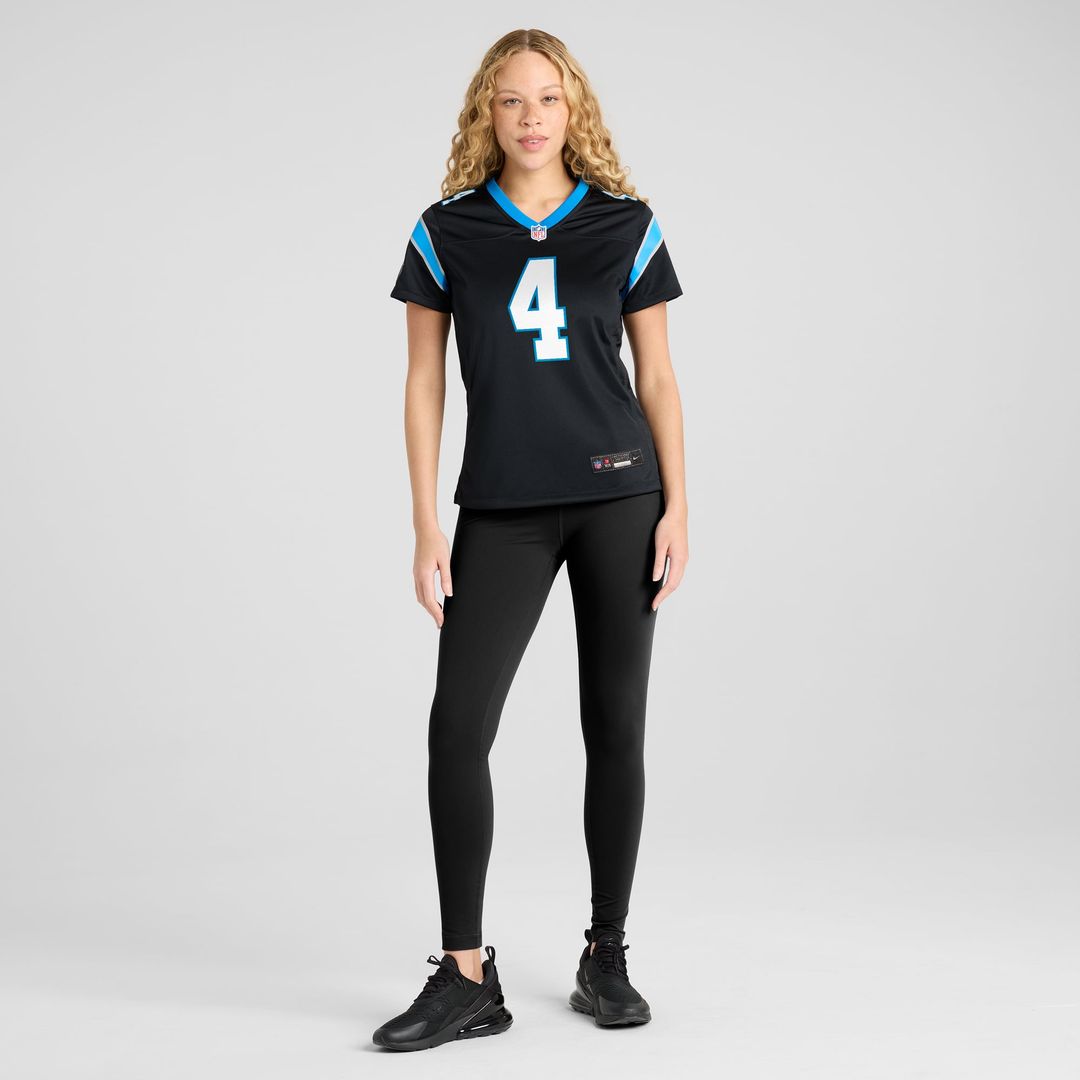 Women's Nike Carolina Panthers Eddy Pineiro Black Team Game NFL Jersey
