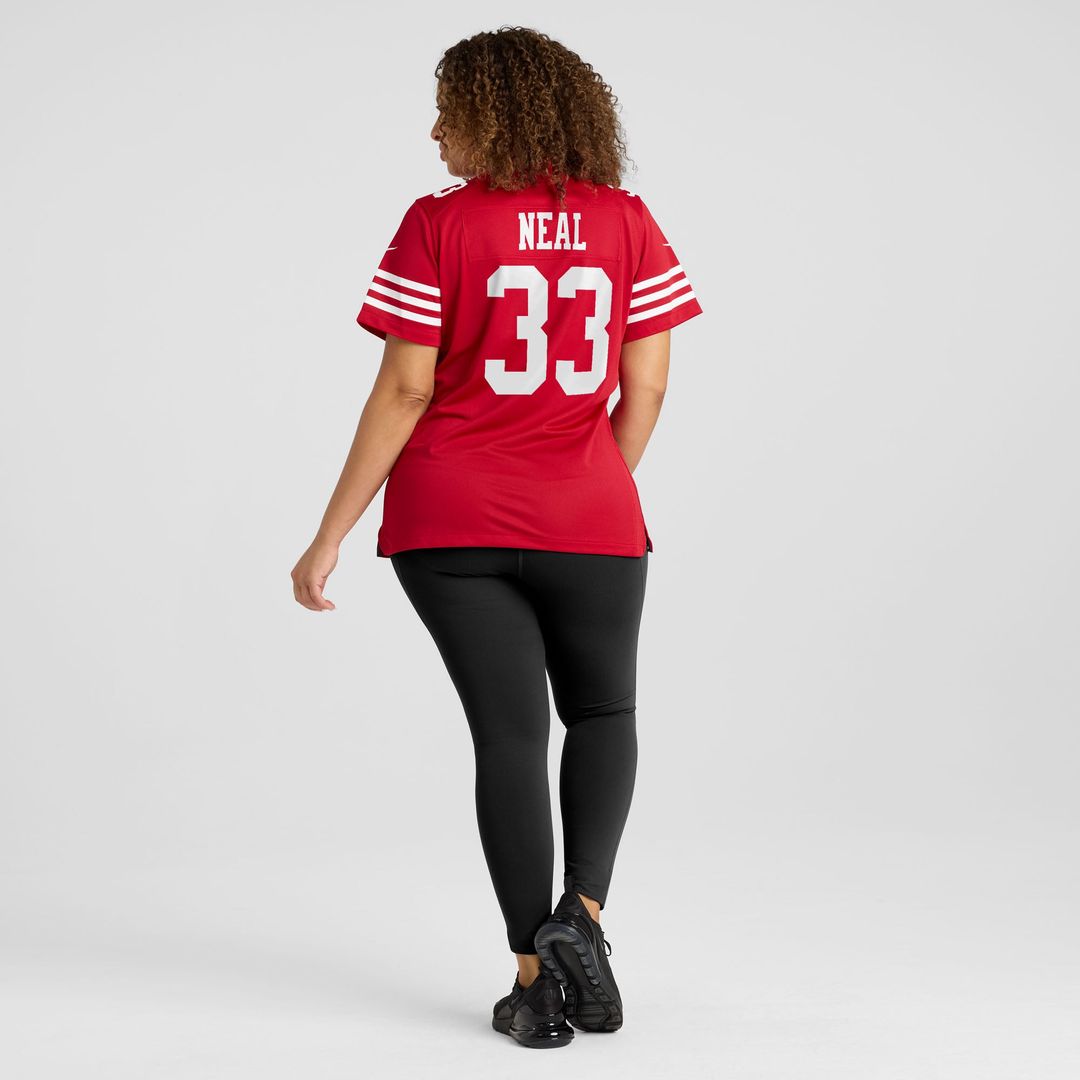 Women's Nike San Francisco 49ers Siran Neal Scarlet Team Game NFL Jersey