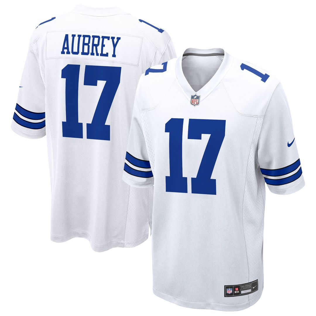 Men's Nike Dallas Cowboys Brandon Aubrey Navy Team Game NFL Jersey