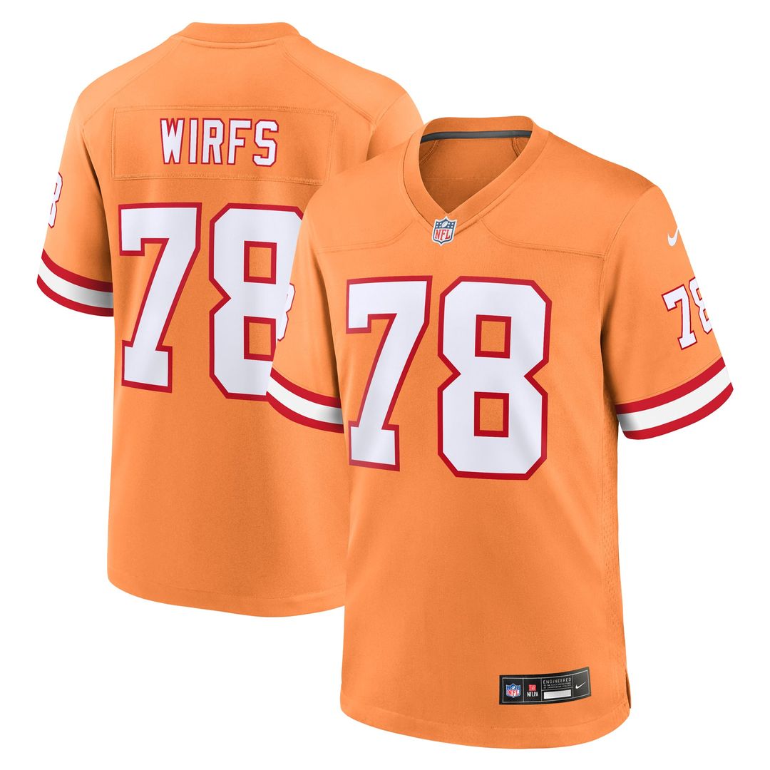 Men's Nike Tampa Bay Buccaneers Tristan Wirfs Red Player Game NFL Jersey