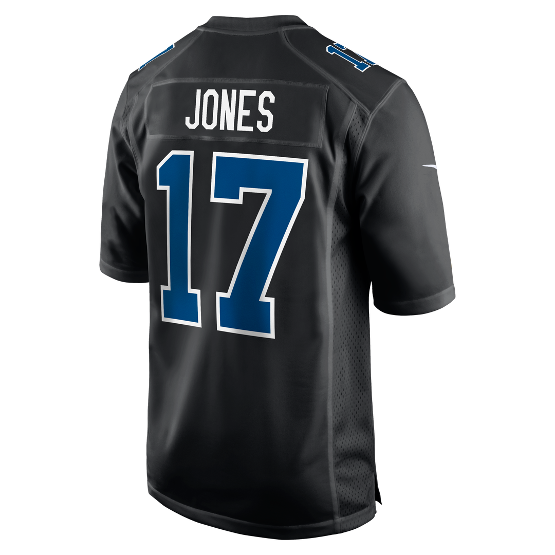 Men's Nike Indianapolis Colts Daniel Jones Carbon Black Fashion Game NFL Jersey