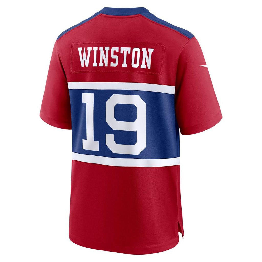 Men's Nike New York Giants Jameis Winston White Game NFL Jersey