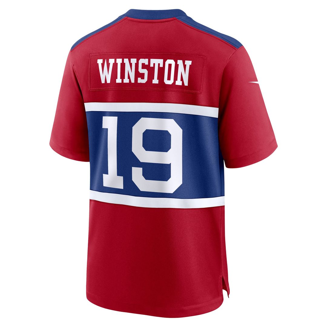 Men's Nike New York Giants Jameis Winston White Game NFL Jersey