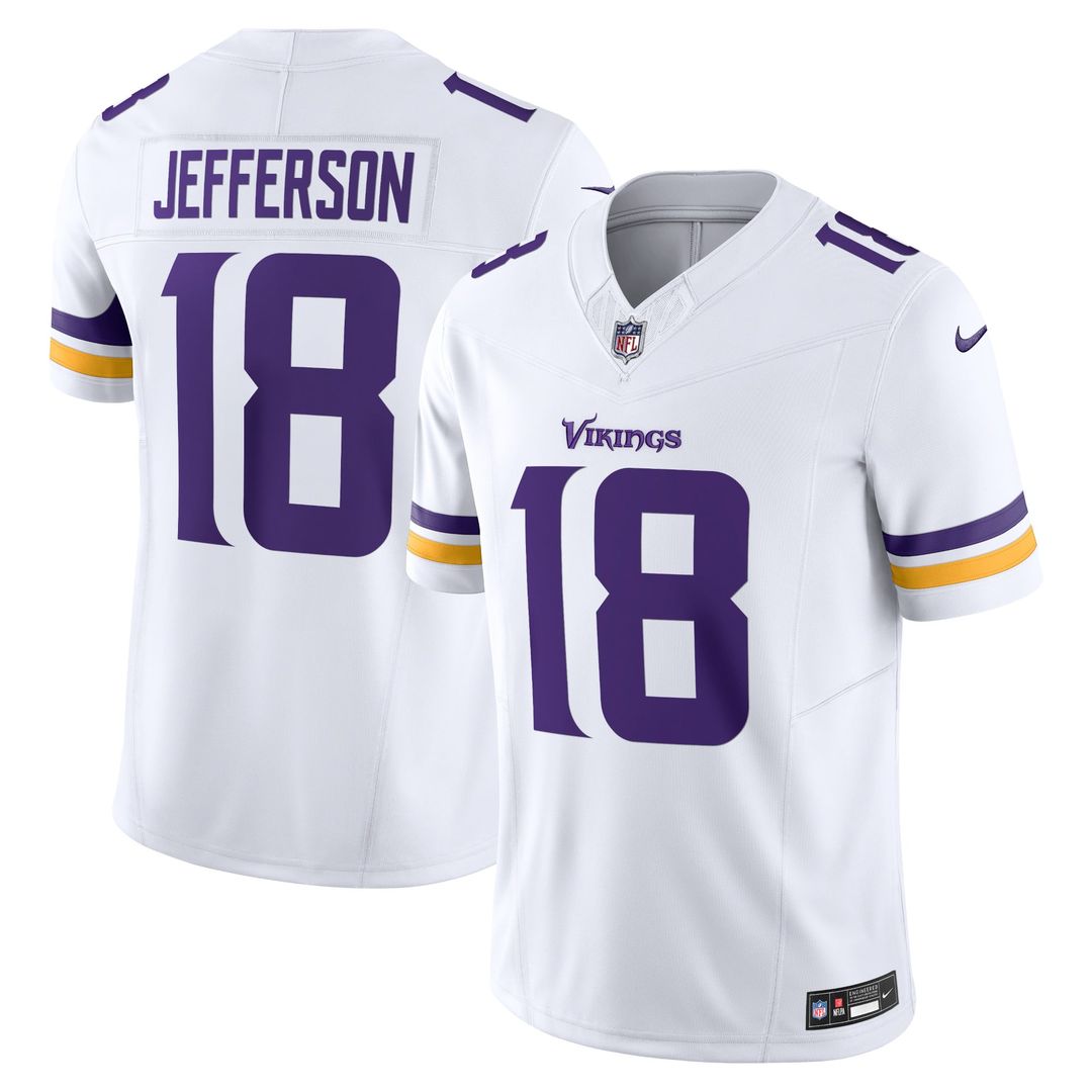 Men's Nike Minnesota Vikings Justin Jefferson Purple Vapor F.U.S.E. Limited NFL Jersey