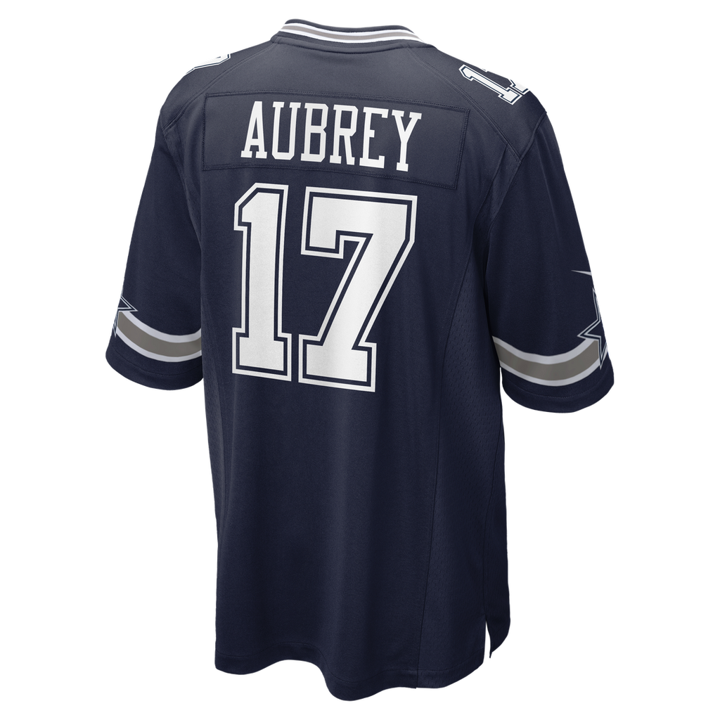 Men's Nike Dallas Cowboys Brandon Aubrey Navy Team Game NFL Jersey