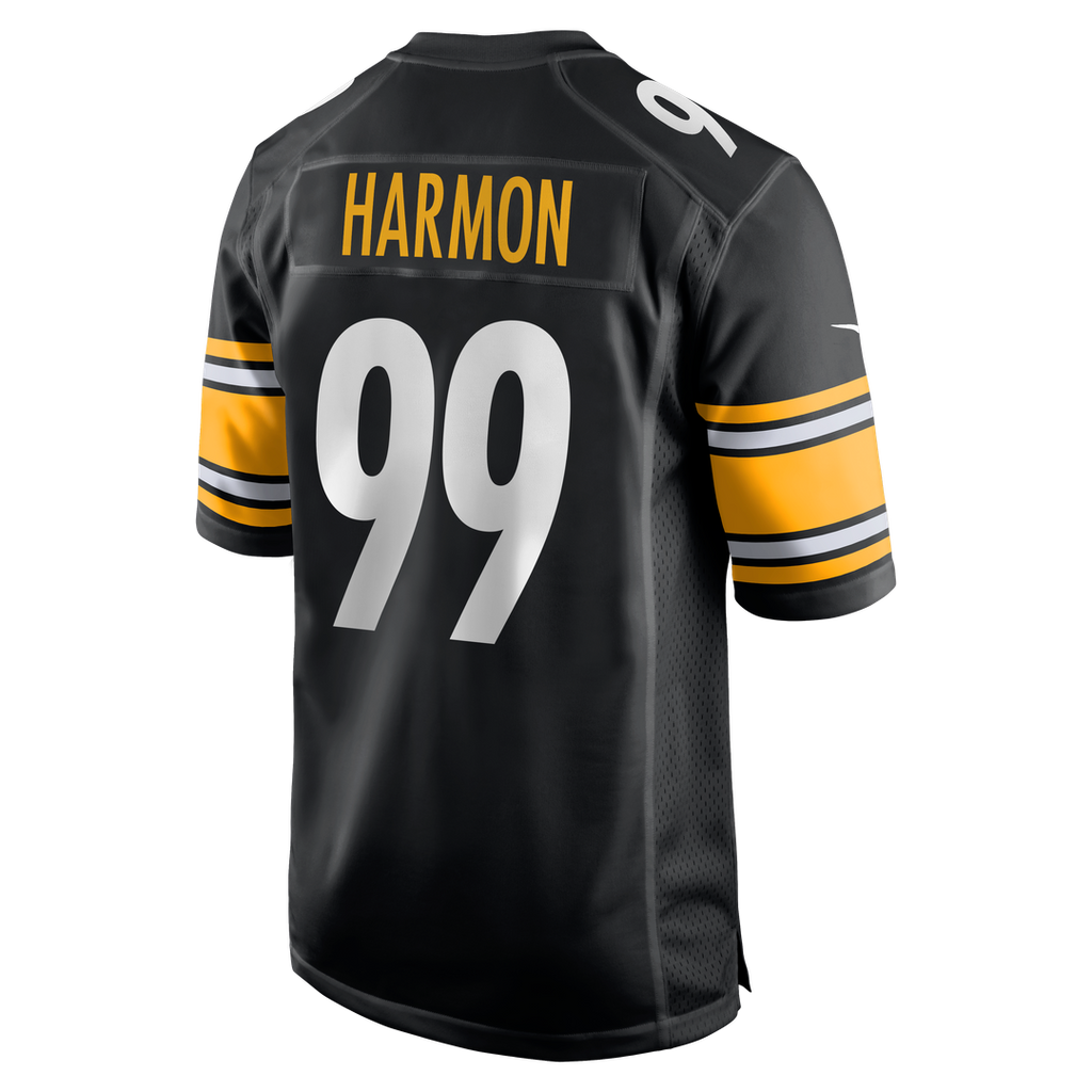 Men's Nike Pittsburgh Steelers Derrick Harmon Black Game Player NFL Jersey