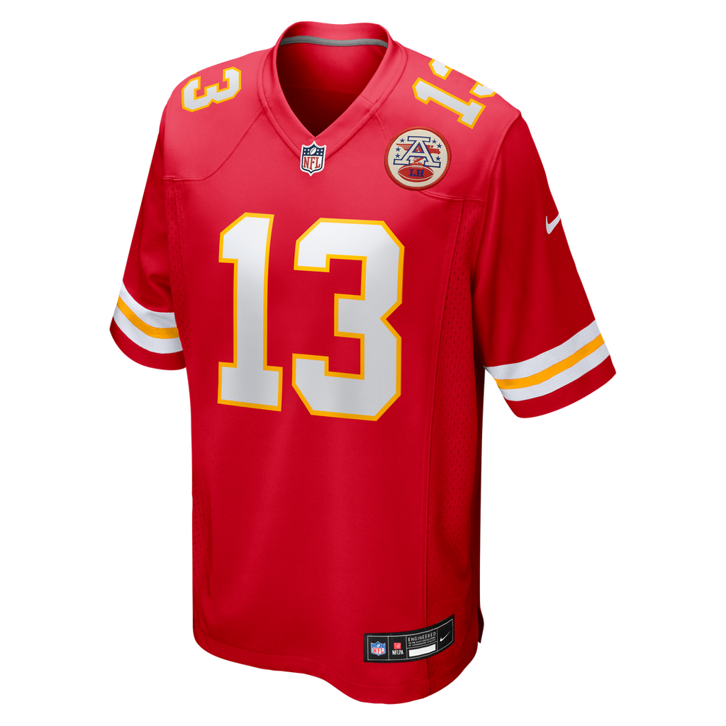Men's Nike Kansas City Chiefs Nazeeh Johnson Red Game Player NFL Jersey