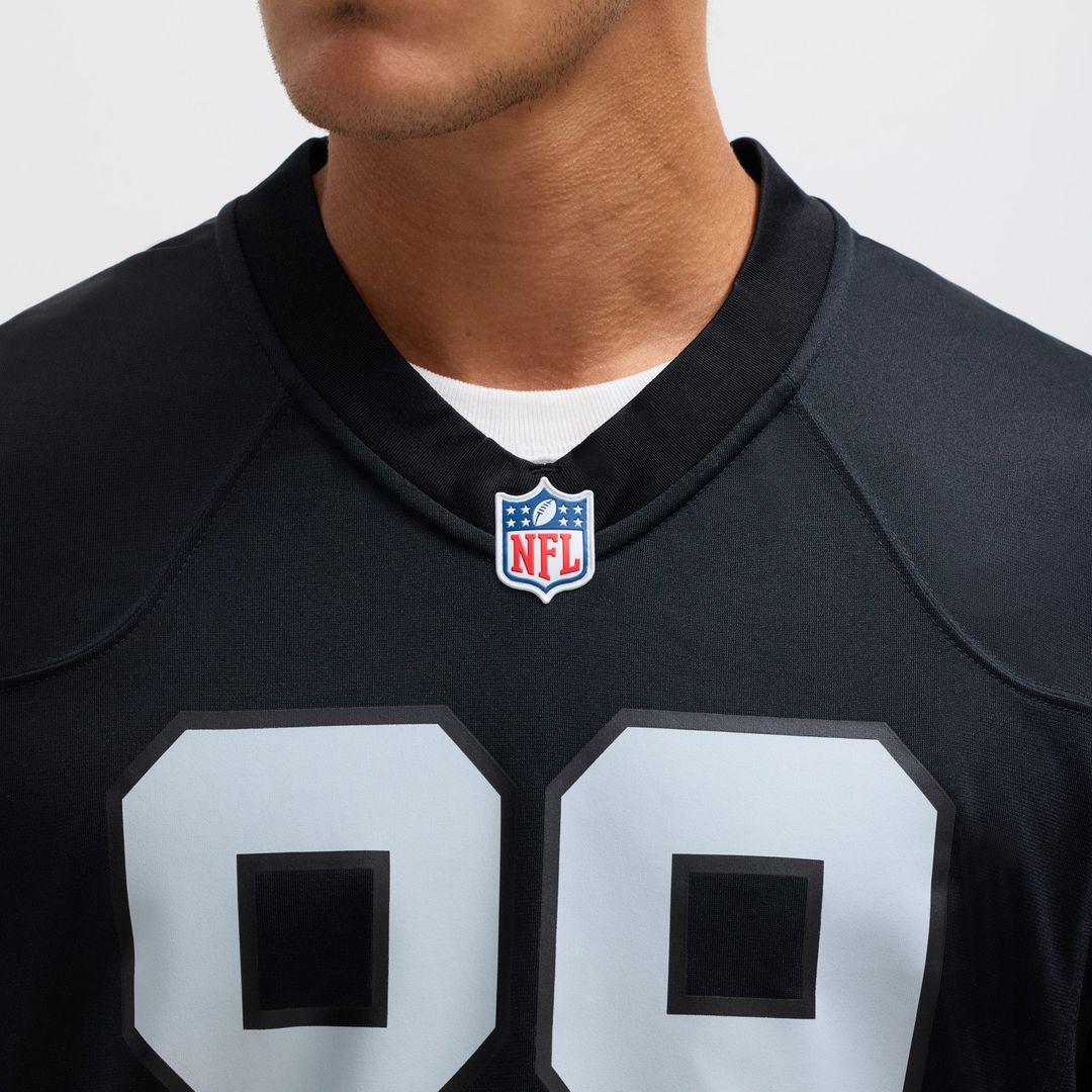 Men's Nike Las Vegas Raiders Brock Bowers Black Player Game NFL Jersey