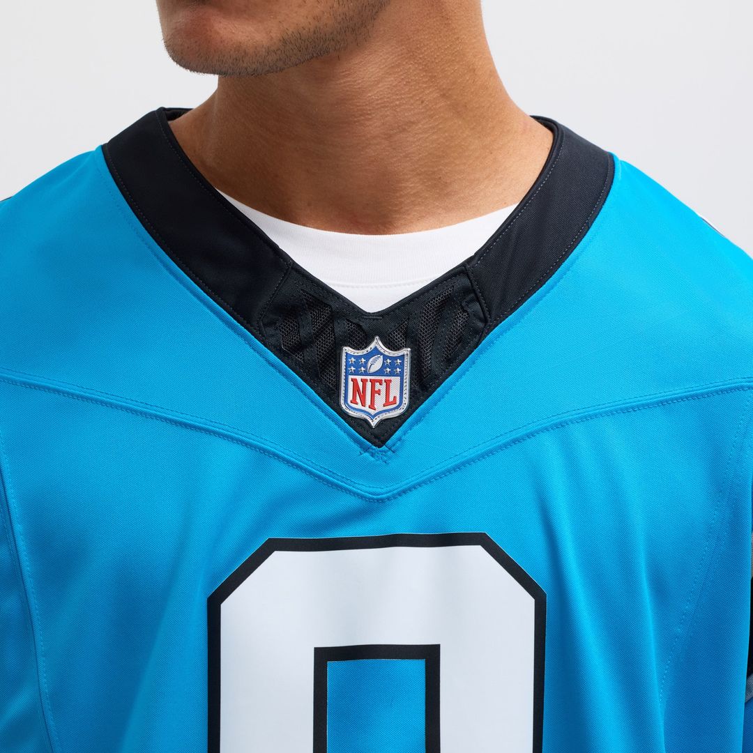 Men's Nike Carolina Panthers Jaycee Horn Blue Vapor F.U.S.E. Limited NFL Jersey