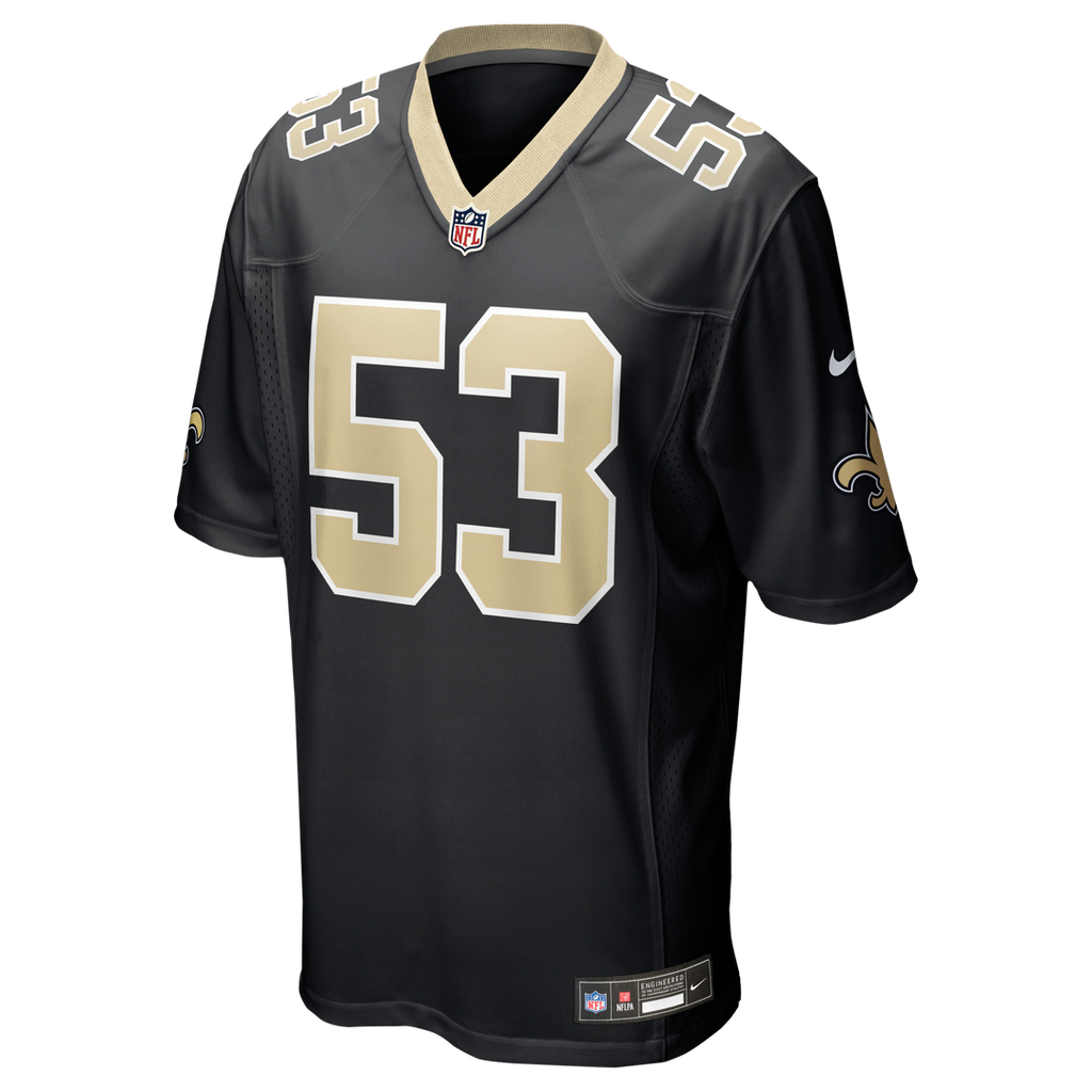 Men's Nike New Orleans Saints Jaylan Ford Black Game NFL Jersey