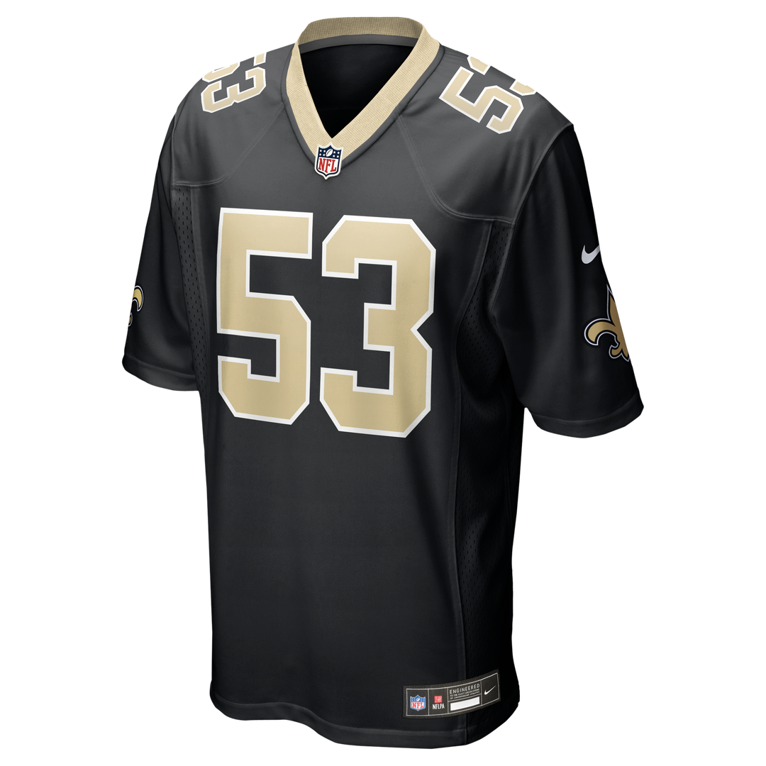 Men's Nike New Orleans Saints Jaylan Ford Black Game NFL Jersey