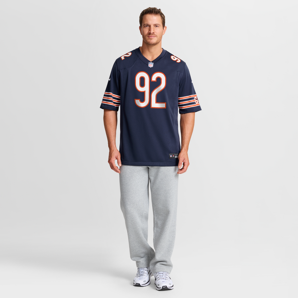 Men's Nike Chicago Bears Daniel Hardy Navy Team Game NFL Jersey