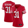 Women's Nike San Francisco 49ers Isaac Guerendo Scarlet Team Game NFL Jersey