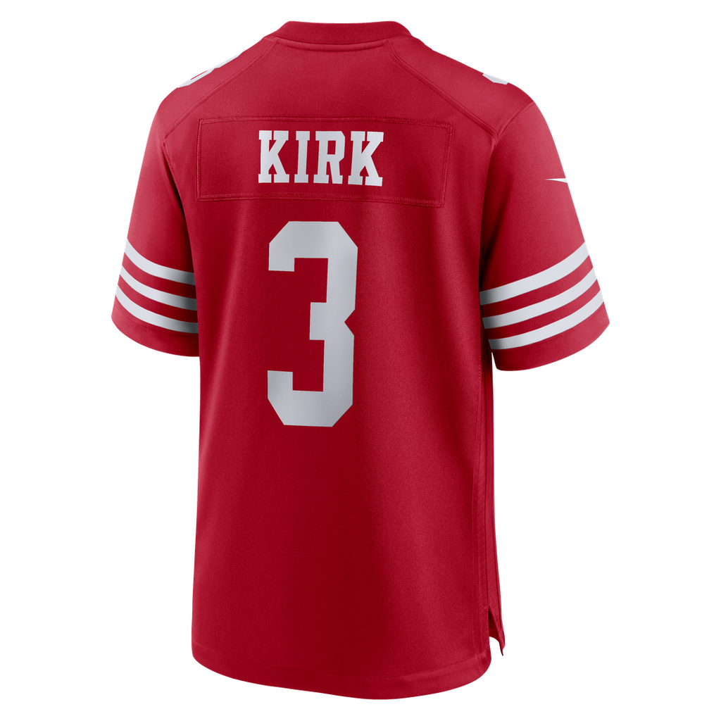 Men's Nike San Francisco 49ers Christian Kirk Scarlet Team Game NFL Jersey