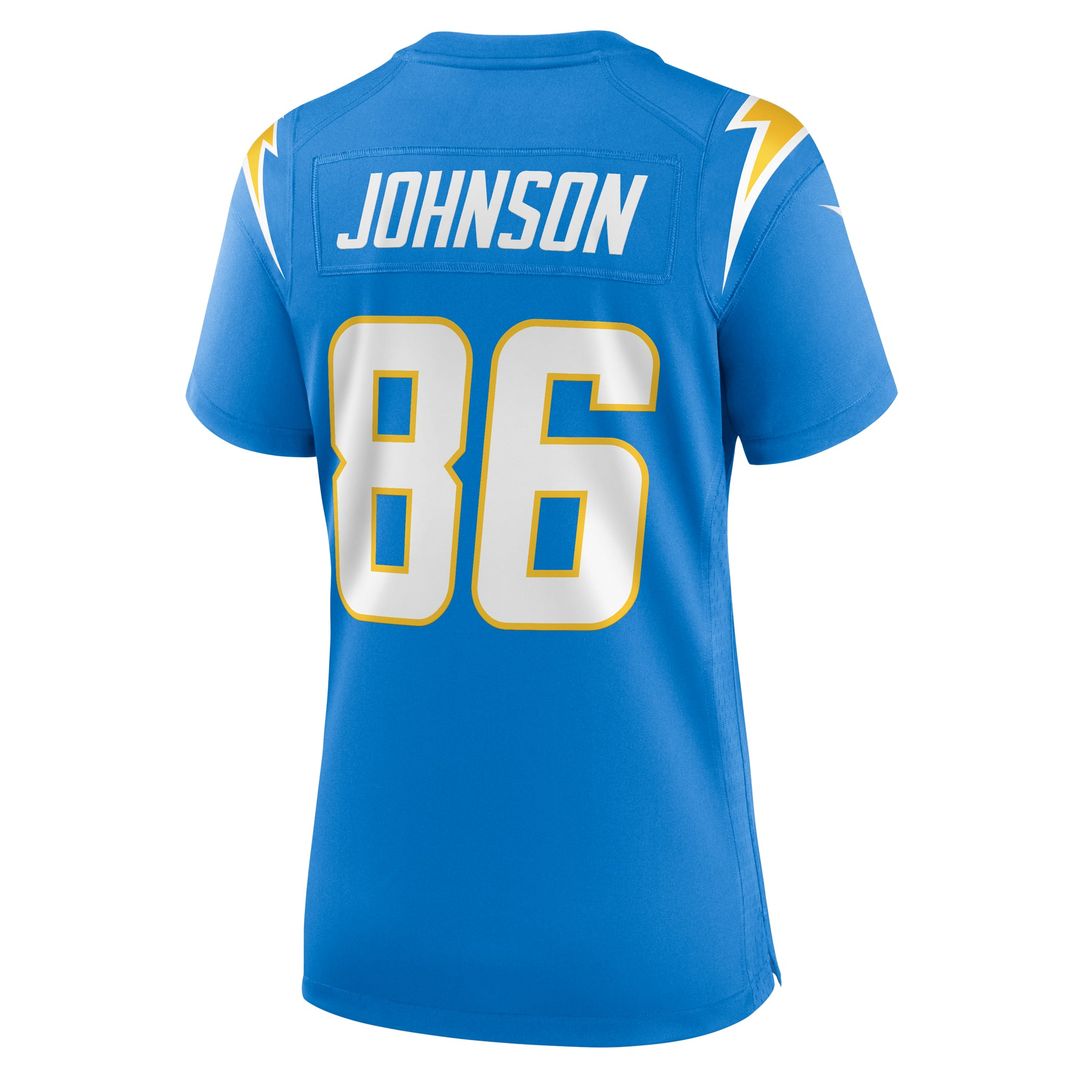 Women's Nike Los Angeles Chargers Cornelius Johnson Powder Blue Game NFL Jersey