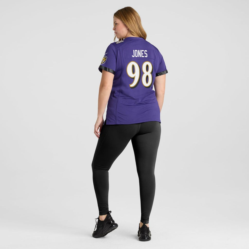 Women's Nike Baltimore Ravens Travis Jones Purple Player Game NFL Jersey