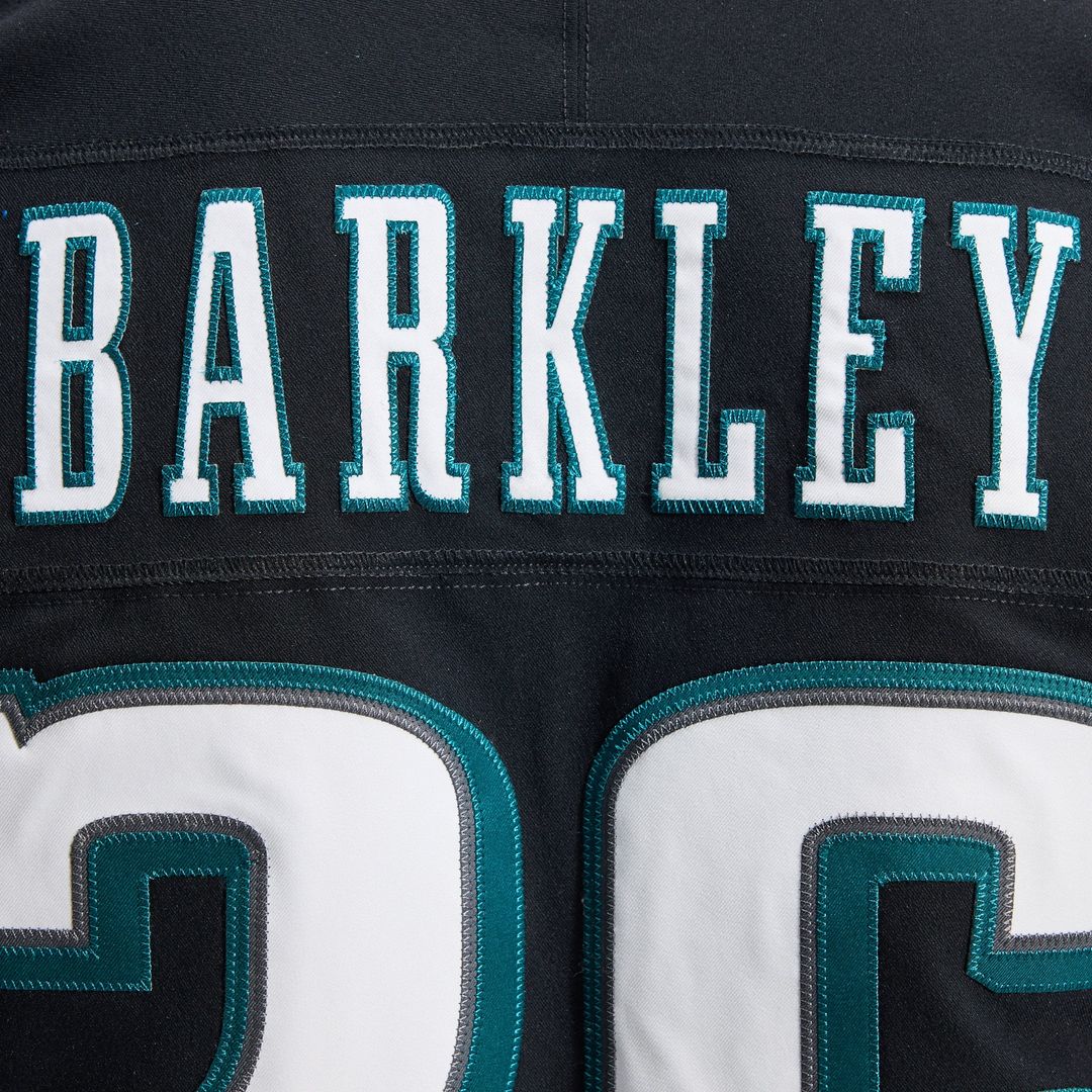 Men's Nike Philadelphia Eagles Saquon Barkley Black Alternate Vapor F.U.S.E. Elite NFL Jersey