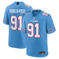 Men's Nike Tennessee Titans John Franklin-Myers Light Blue Team Game NFL Jersey