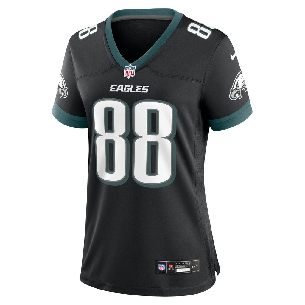 Women's Nike Philadelphia Eagles Dallas Goedert Black Alternate Game NFL Jersey