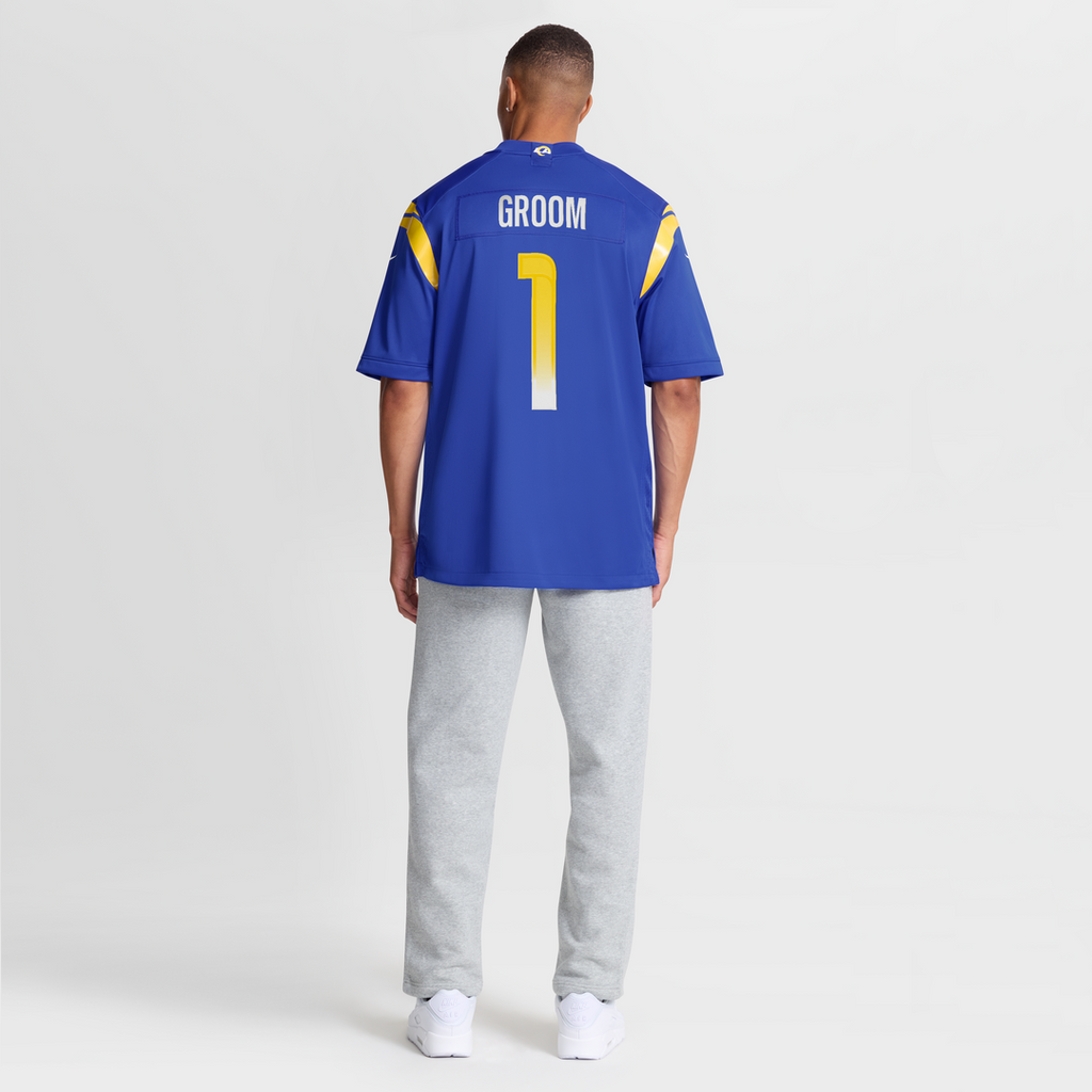 Men's Nike Los Angeles Rams Number 1 Groom Royal Game NFL Jersey