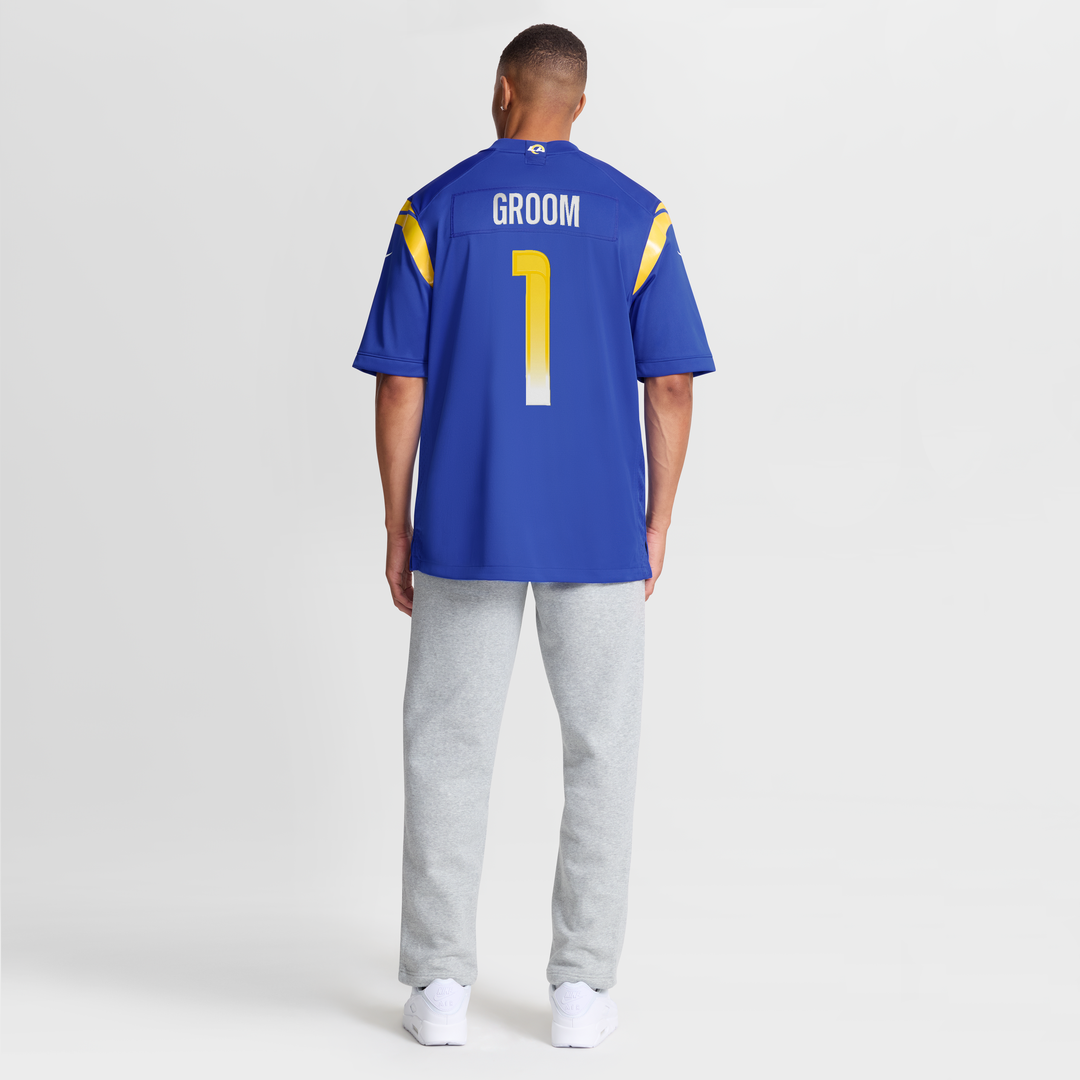 Men's Nike Los Angeles Rams Number 1 Groom Royal Game NFL Jersey