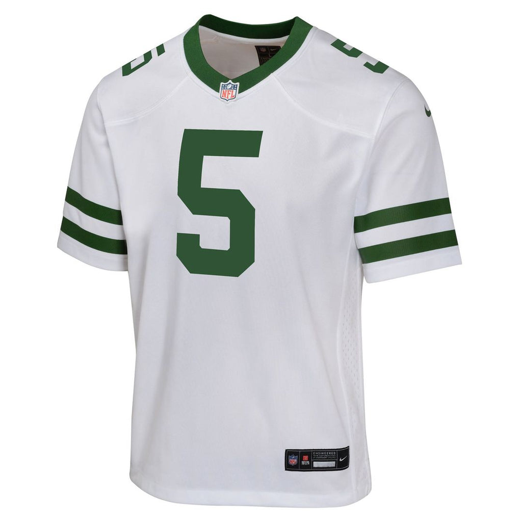 Youth Nike New York Jets Garrett Wilson Green Game NFL Jersey