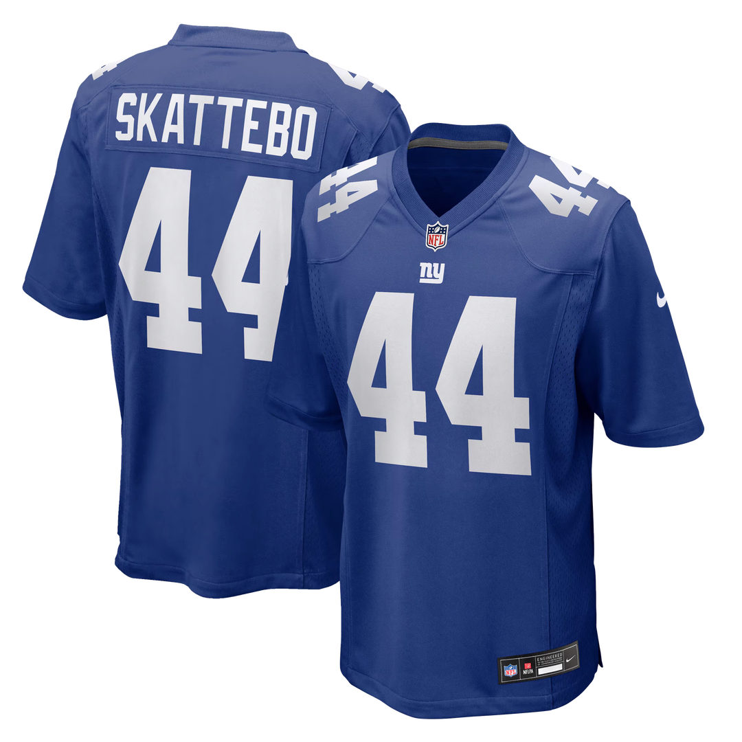 Men's Nike New York Giants Cam Skattebo White Game NFL Jersey