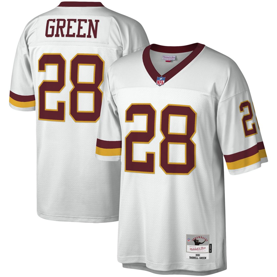 Men's Mitchell & Ness Washington Football Team Darrell Green White Legacy Replica NFL Jersey