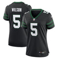 Women's Nike New York Jets Garrett Wilson Legacy Black Alternate Game NFL Jersey