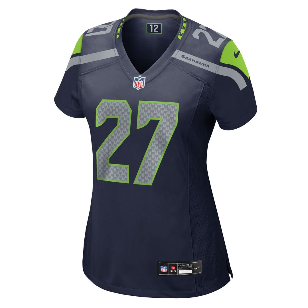 Women's Nike Seattle Seahawks Riq Woolen College Navy Team Game NFL Jersey