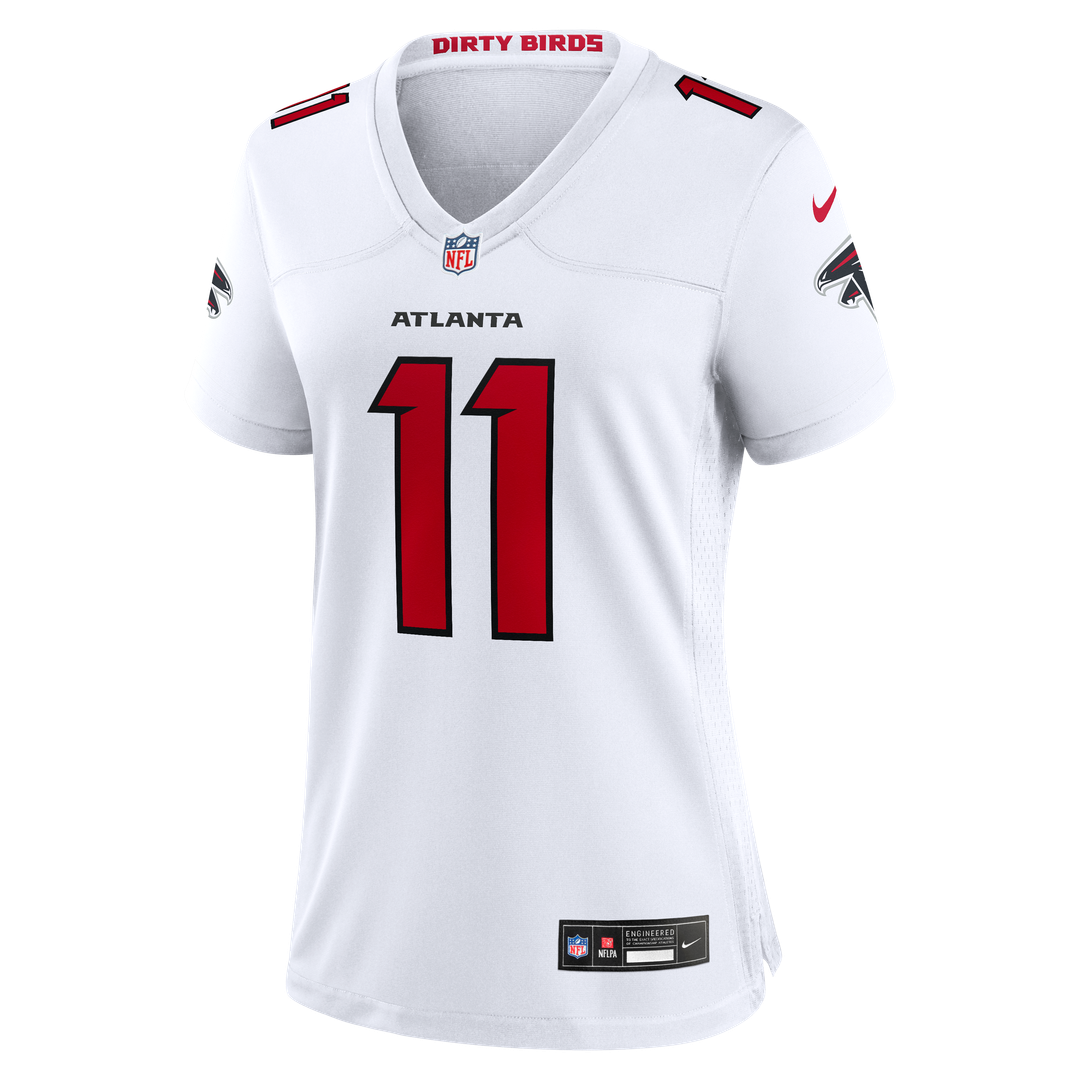 Women's Nike Atlanta Falcons Jalon Walker White Game NFL Jersey