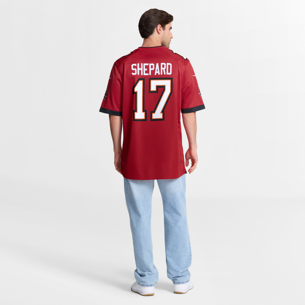 Men's Nike Tampa Bay Buccaneers Sterling Shepard Red Team Game NFL Jersey