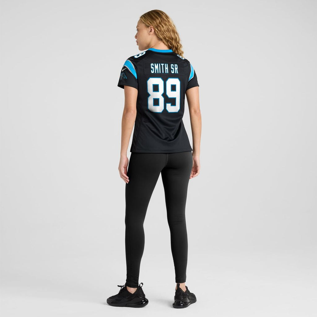 Women's Nike Carolina Panthers Steve Smith Sr. Black Retired Player Game NFL Jersey