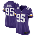 Women's Nike Minnesota Vikings Caleb Banks Purple Team Game NFL Jersey
