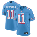 Men's Nike Tennessee Titans Jermaine Johnson II Light Blue Team Game NFL Jersey
