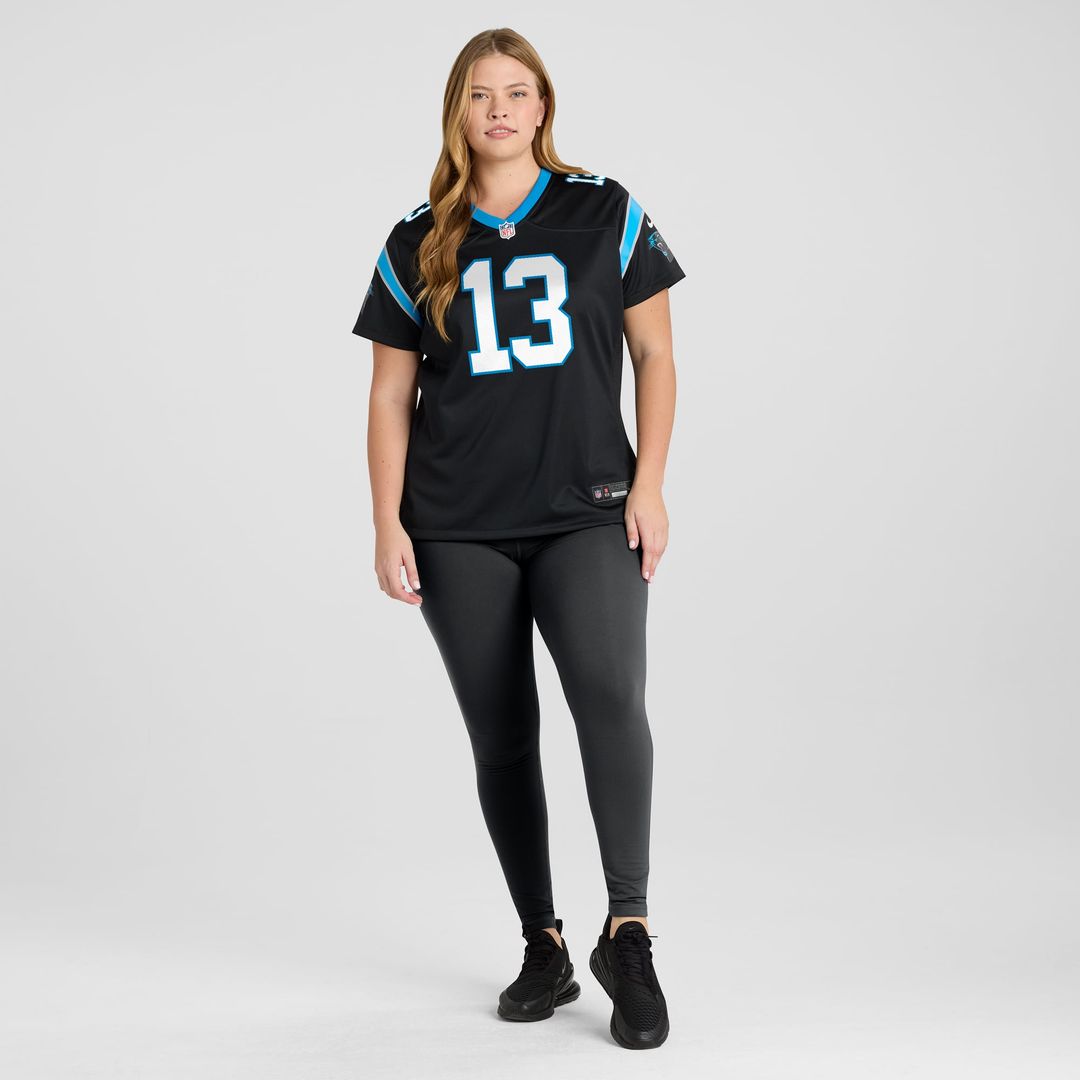 Women's Nike Carolina Panthers Hunter Renfrow Black Team Game NFL Jersey