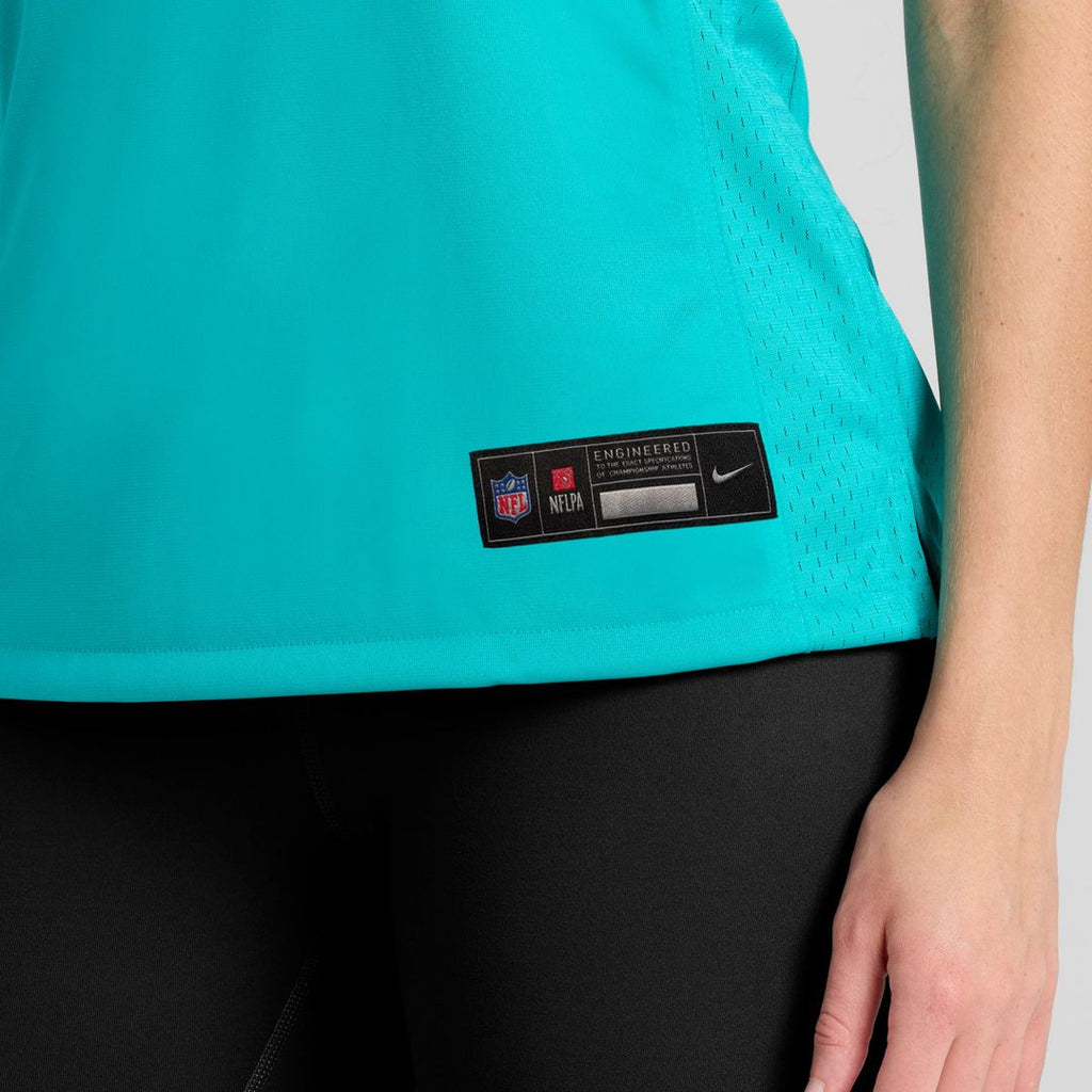 Women's Nike Miami Dolphins Number 1 Bride Aqua Game NFL Jersey