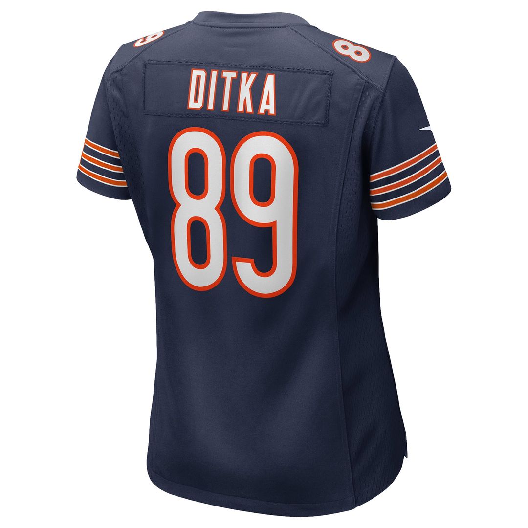 Women's Nike Chicago Bears Mike Ditka Navy Game Retired Player NFL Jersey