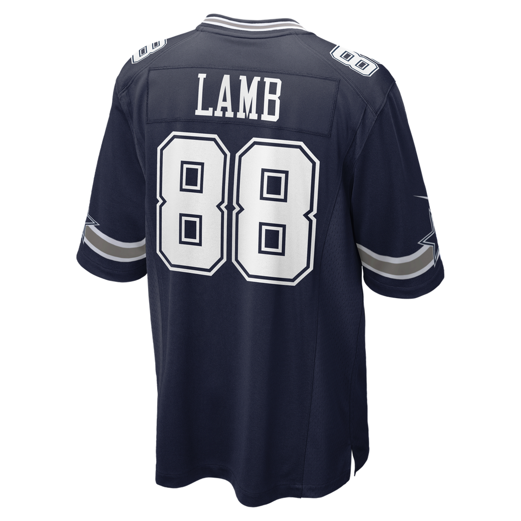 Men's Nike Dallas Cowboys CeeDee Lamb Navy Game NFL Jersey