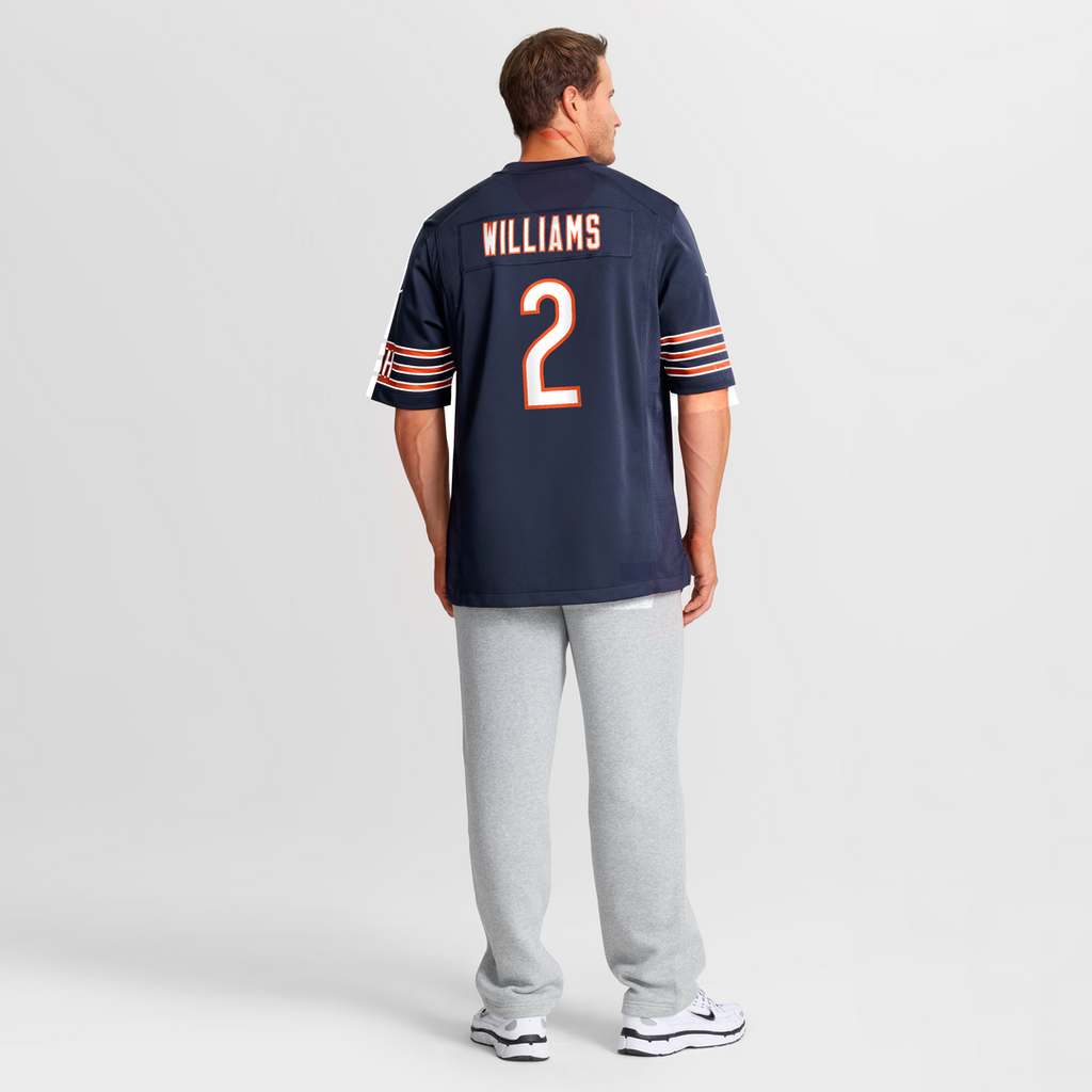 Men's Nike Chicago Bears Caleb Williams Orange Alternate Player Game NFL Jersey