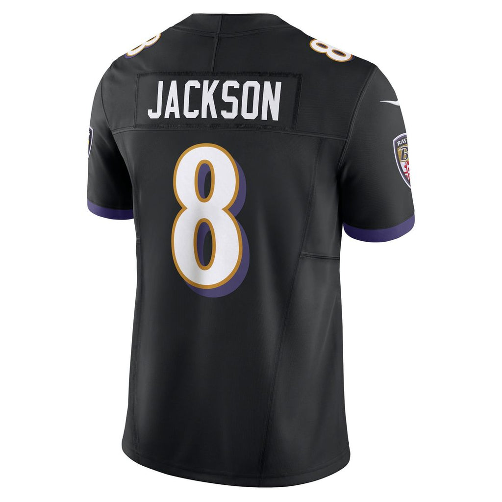 Men's Nike Baltimore Ravens Lamar Jackson White Vapor F.U.S.E. Limited NFL Jersey