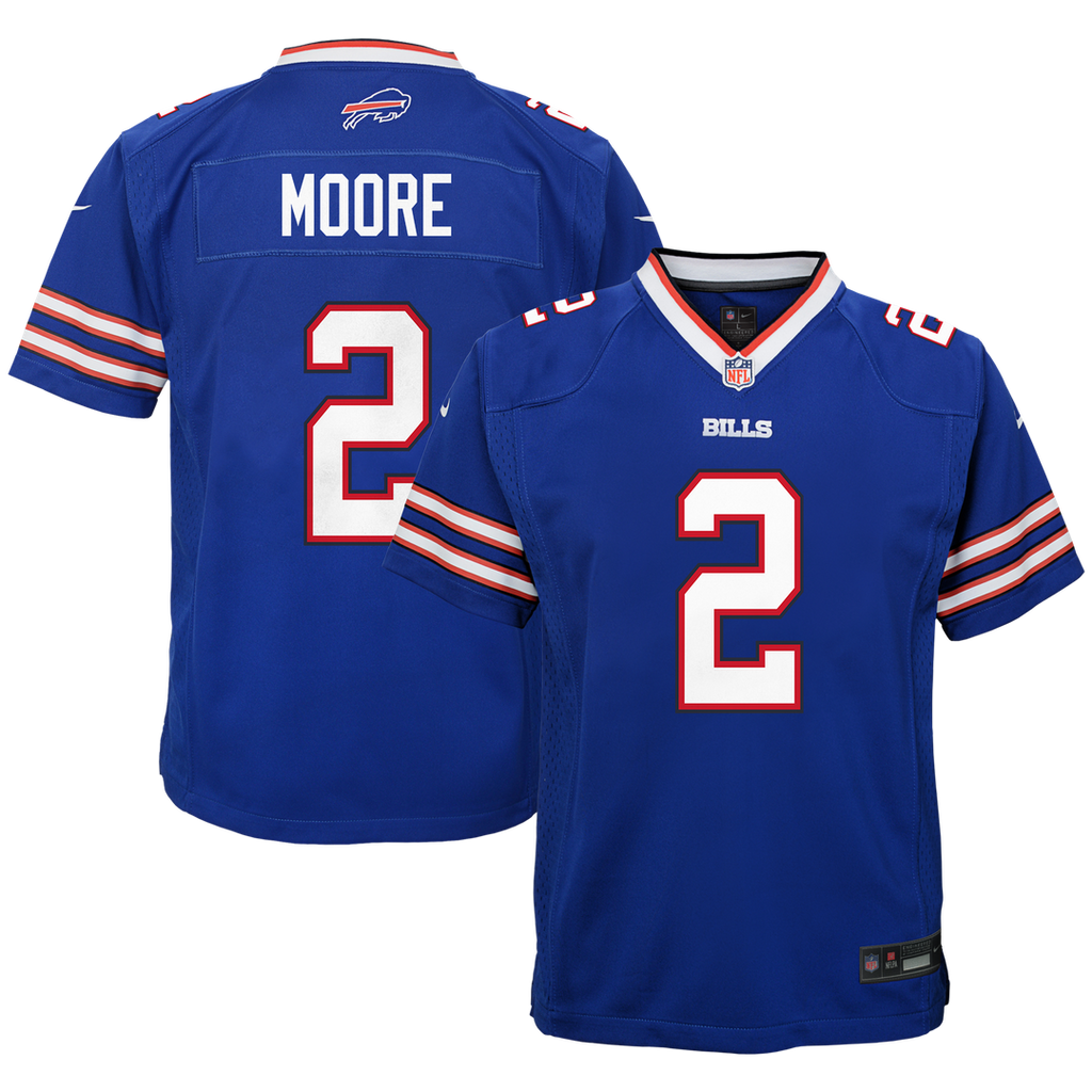 Youth Nike Buffalo Bills D.J. Moore Blue Game NFL Jersey